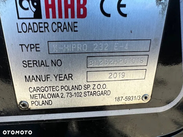 Palfinger HIAB X-HiPro 232 EP-4 wysuwow sterowanie radiowe rotor - 11