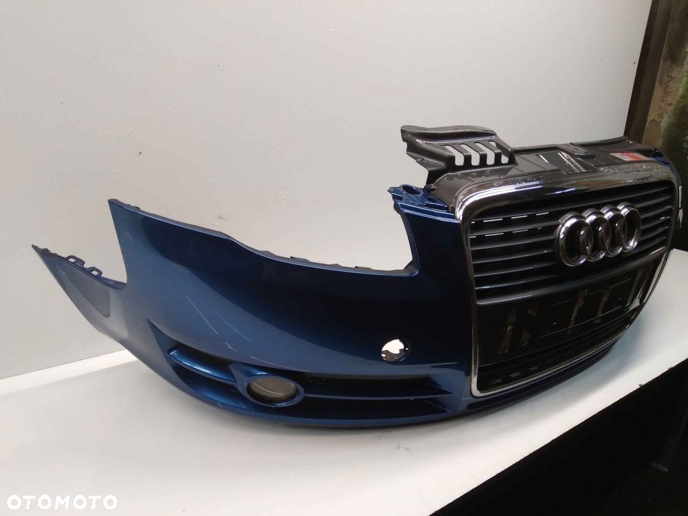 } ZDERZAK PRZÓD PRZEDNI DO AUDI A4 B7 LZ5C NIEBIESKI HALOGENY - 2
