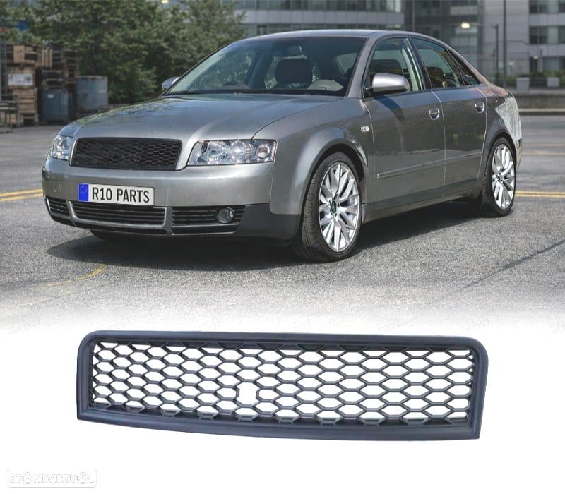 GRELHA AUDI A4 B6 00-04 LOOK RS PRETO MATE - 1