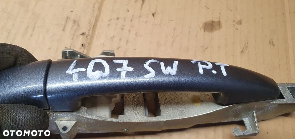 Klamka prawy tył tylna prawa Peugeot 407 9653401580 - 6