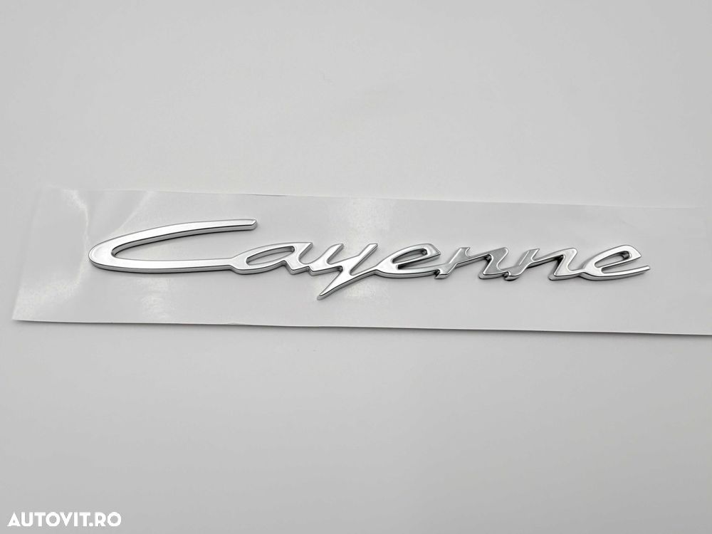 Emblema Compatibila PORSCHE Cayenne 2023 facelift crom spate - 1