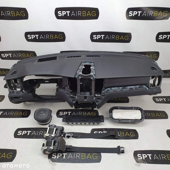 VOLVO XC60 II DESKA ROZDZIELCZA KONSOLA KOKPIT PULPIT PODUSZKI AIRBAG AIR BAG PASY KIT SET - 1