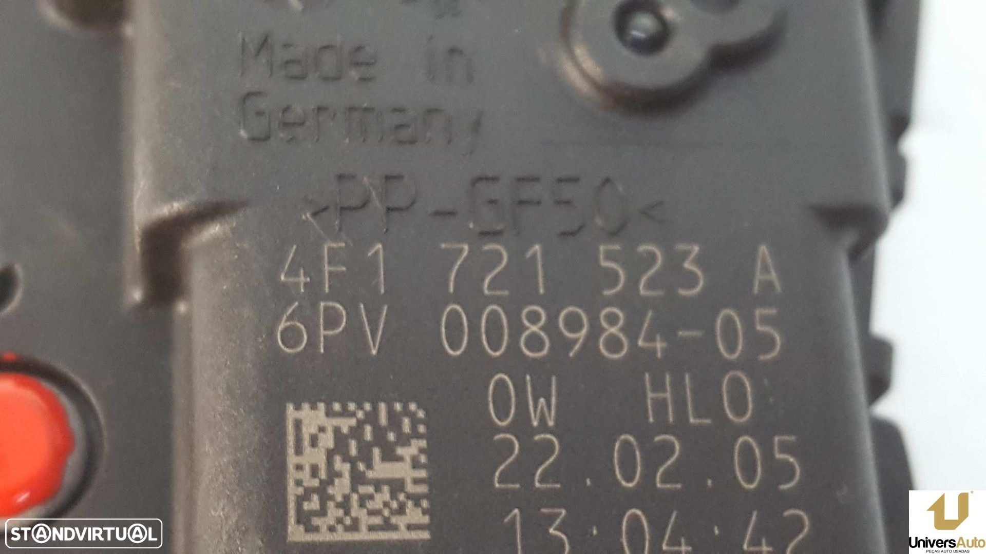 POTENCIÓMETRO PEDAL ACELERADOR AUDI A6 BERLINA (4F2) 2.0 TDI - 3