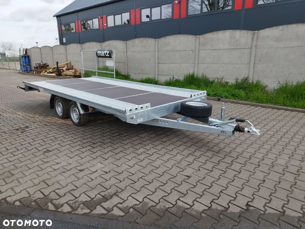 Niewiadów Laweta Niewiadów Mars SM 4,5x2,1m płaska wypełniona sklejką DMC 2700kg 2 osie koła 195R13C spawana rama mocna - 4