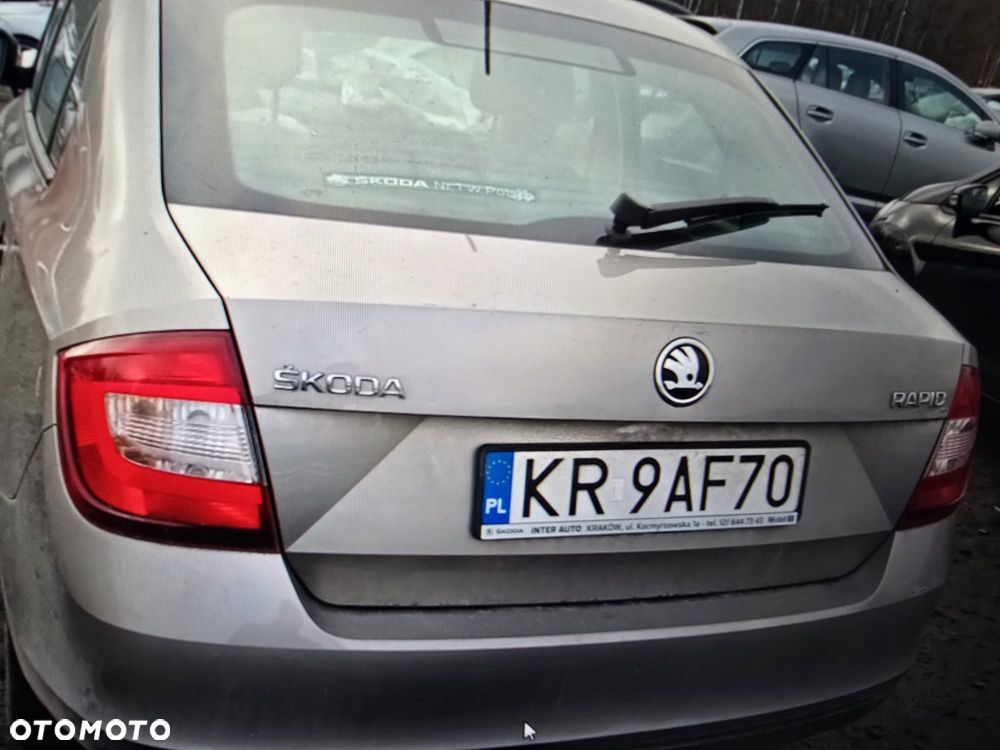 skoda rapid LF8H maska zderzak lampa grill błotnik drzwi zbiornik paliwa szyba lusterko - 4