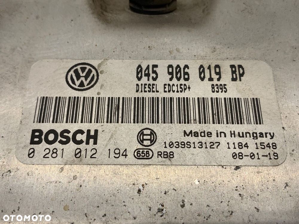 KOMPUTER SILNIKA  VW POLO (9N_, 9A_) 2001 - 2014 1.4 TDI 51 kW [70 KM] olej napędowy 2005 - 2009 - 4
