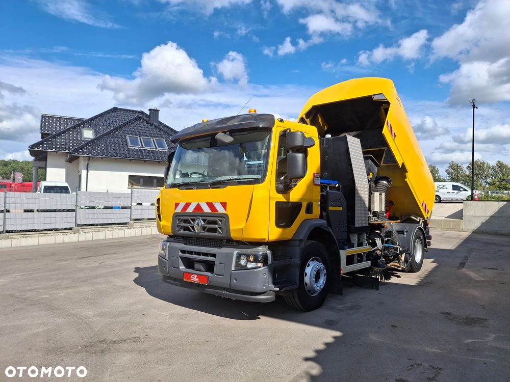 Renault C280 Zamiatarka SEMAT Zoeller FAUN Karcher 2 Silniki Rura Do Liści Listwy Ciśnieniowe Lanca 2 Zbiorniki Wody Szczotki L/R 2018r Euro 6 Motogodziny: 740MTH - 27