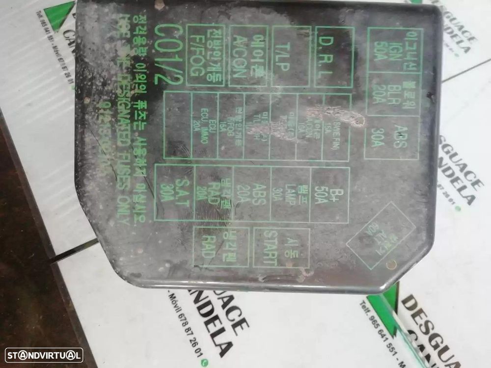 CAIXA RELÉS / FUSÍVEIS HYUNDAI ATOS 1999 -9111002A00 - 4