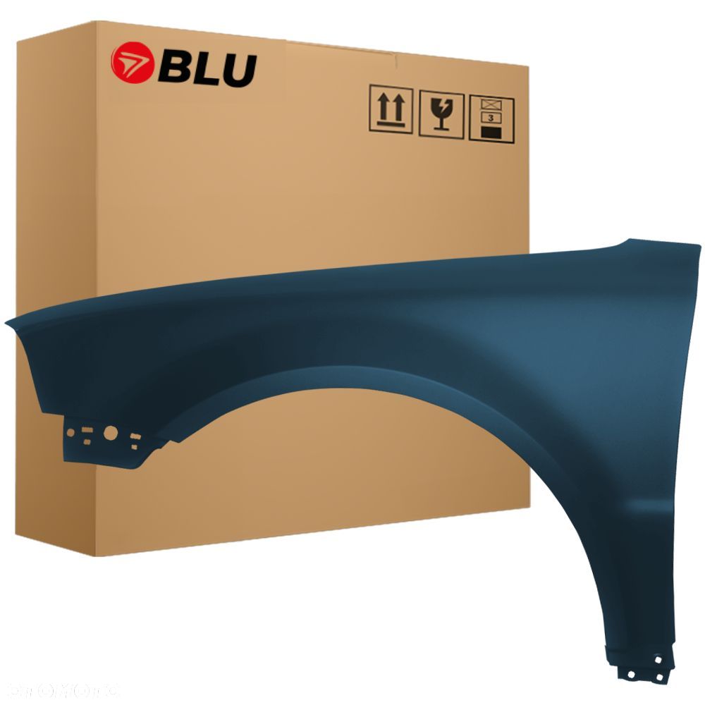 BLU Błotnik VOLKSWAGEN VW PASSAT B5 LIFT+ LC5F lewy grafitowy 2000-2005 przód GraphitBlau - 1