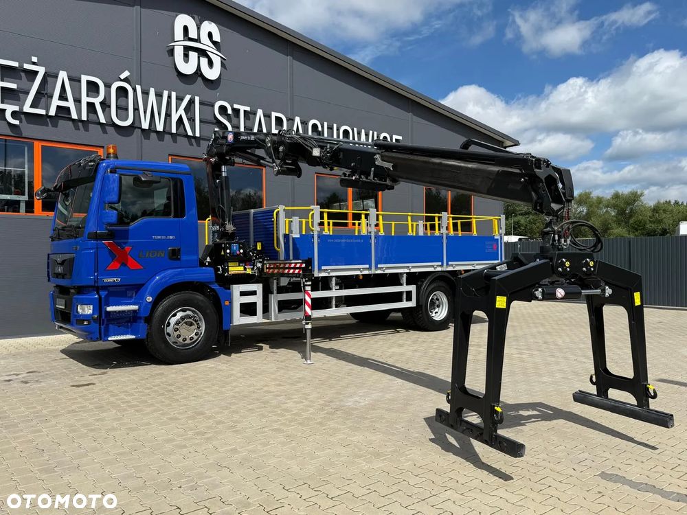 MAN TGM TGL TGS 18.250 E6 //skrzyniowy z HDS // 4x2 // żuraw HMF 1420 K2 HDS dzwig kran crane budowlanka - 3