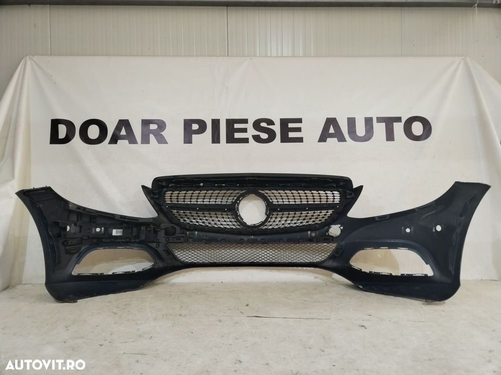 Bara fata Mercedes C-Class, W205, 2014, 2015, 2016, 2017, 2018, cod origine OE A2058800125, cu gauri pentru senzori de parcare (6). - 6