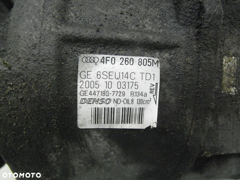 KOMPRESOR KLIMATYZACJI AUDI A6 C6 2.0 TFSI 4F0260805M 6SEU14CTD1 4471807729 - 8