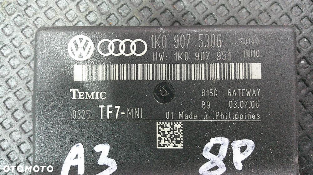 AUDI A3 8P 2.0 FSI IMMO ZESTAW STARTOWY 06F906056FR - 7