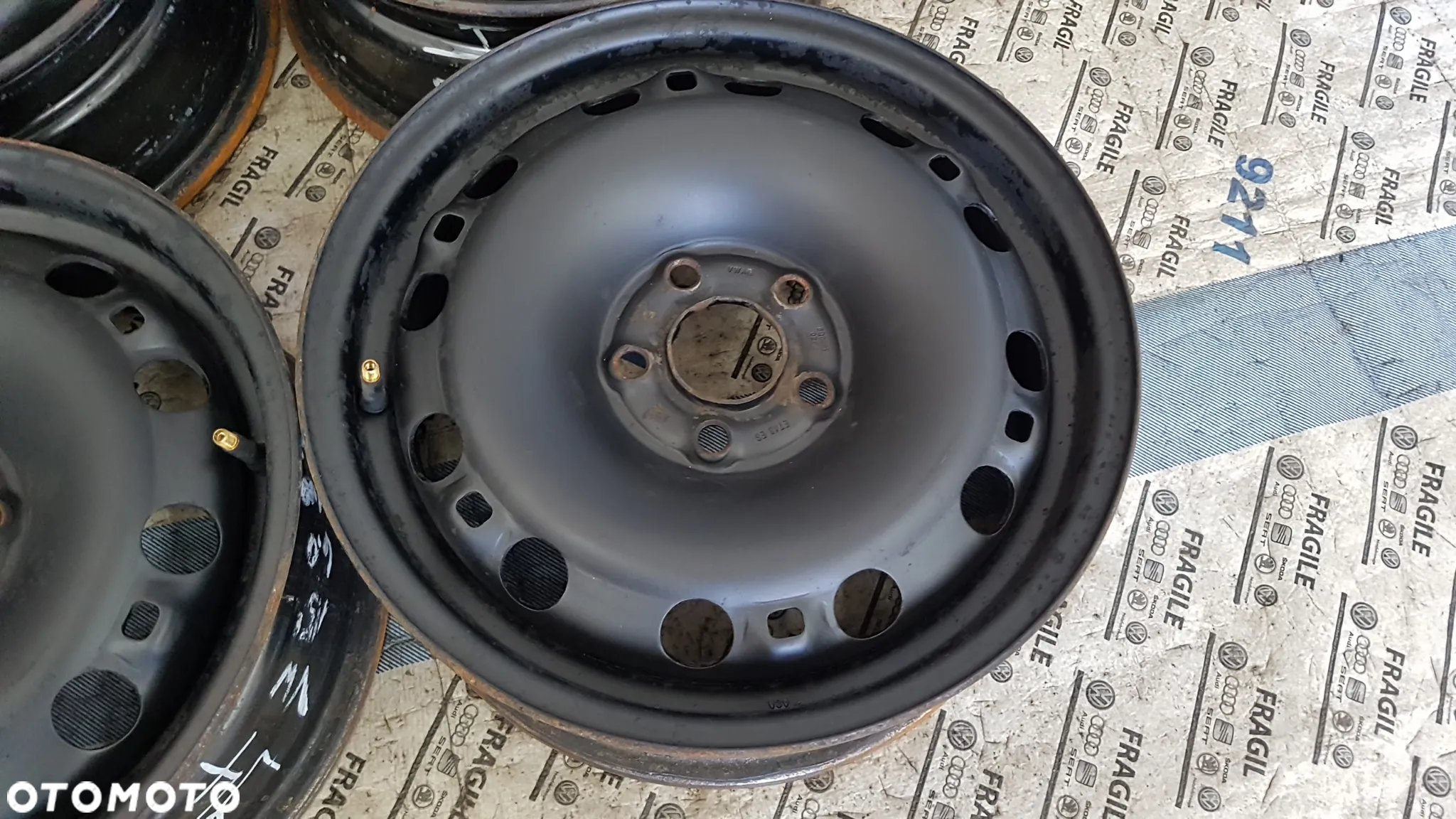 FELGI STALOWE VW  5X100 6JX15 ET43 VW POLO SKODA FABIA SEAT IBIZA - 8
