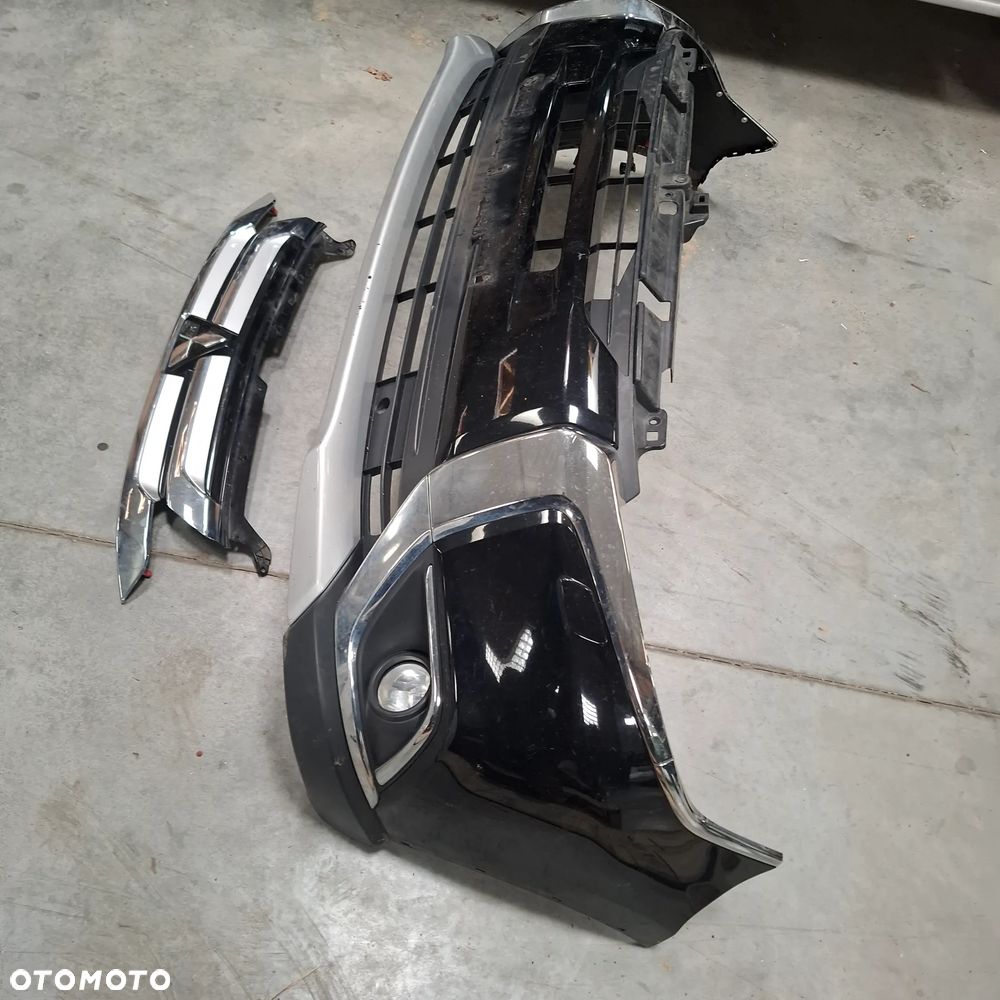 MITSUBISHI OUTLANDER III 3 15- LIFT ZDERZAK PRZÓD KOMPLETNY CHROMY x42 czarny w kolor demontaz - 7