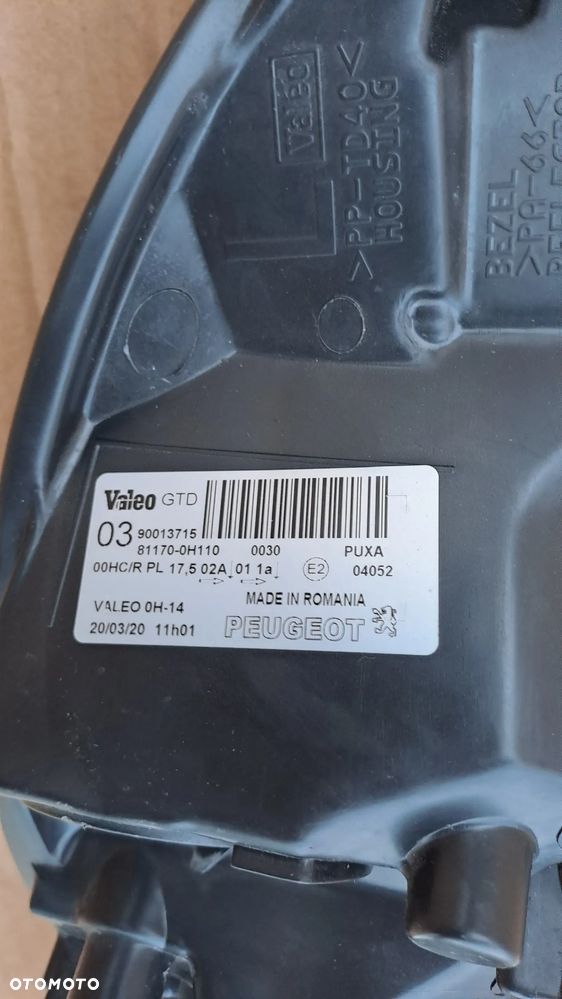 PEUGEOT 107 LIFT LEWA LAMPA PRZÓD 81170-0H110 90013715 EUROPA - 6