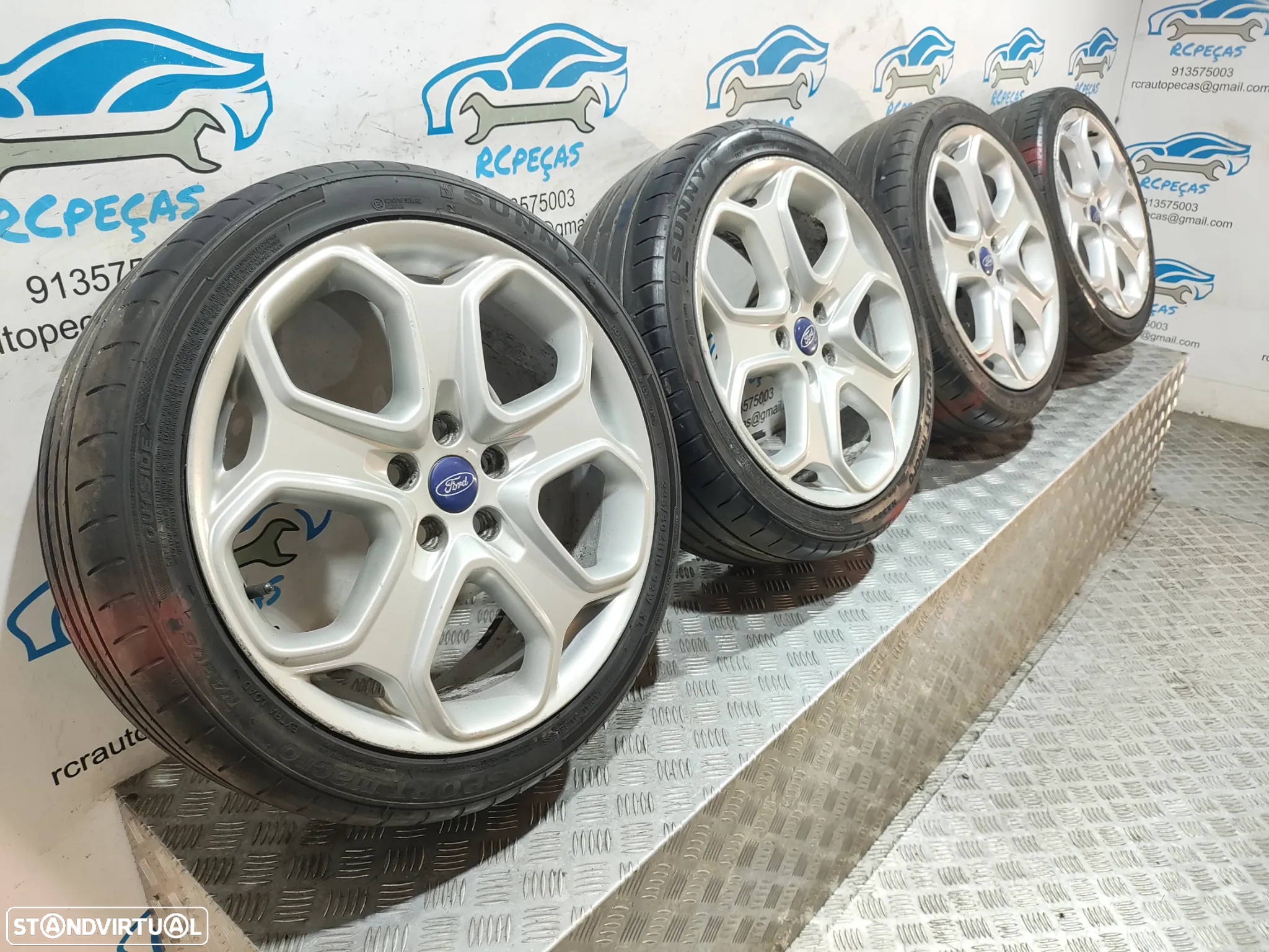 Conjunto Jantes 18 Originais Ford Focus 2 Mk2 7,5J ET52,5 5x108 - 3