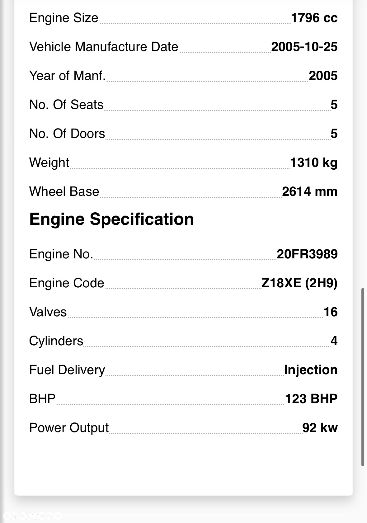 Opel ASTRA H 2004-2010 Silnik KOMPLETNY 1.8 16V Z18XE 1 125KM - 10