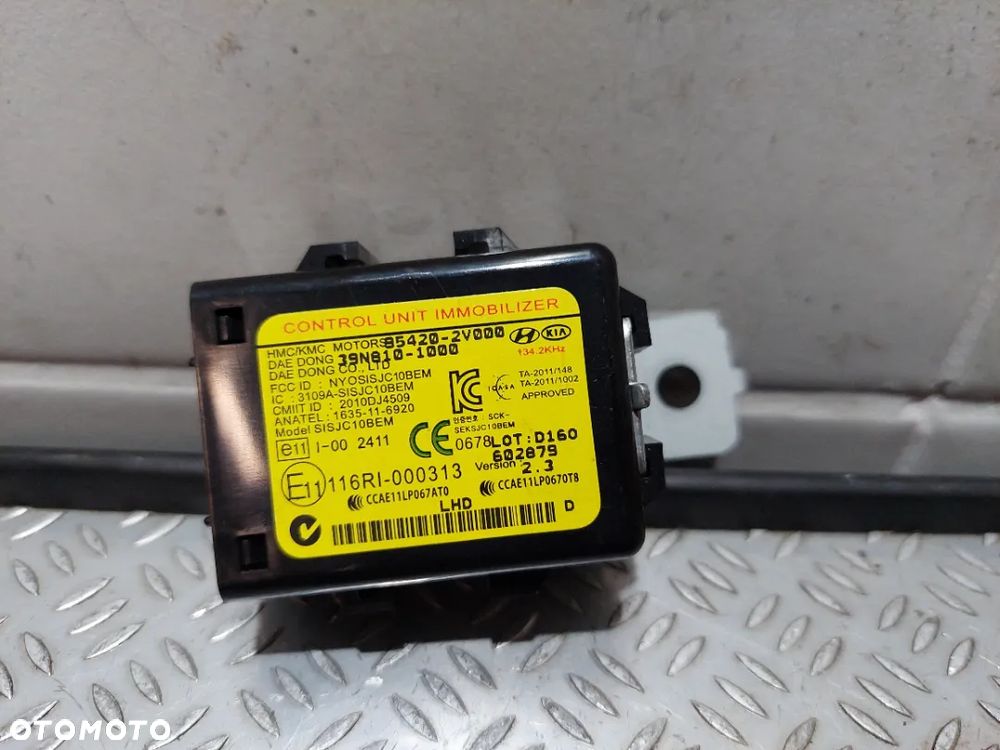 MODUŁ STEROWNIK IMMOBILIZERA KIA RIO III R2016 NR 854202V000 - 1