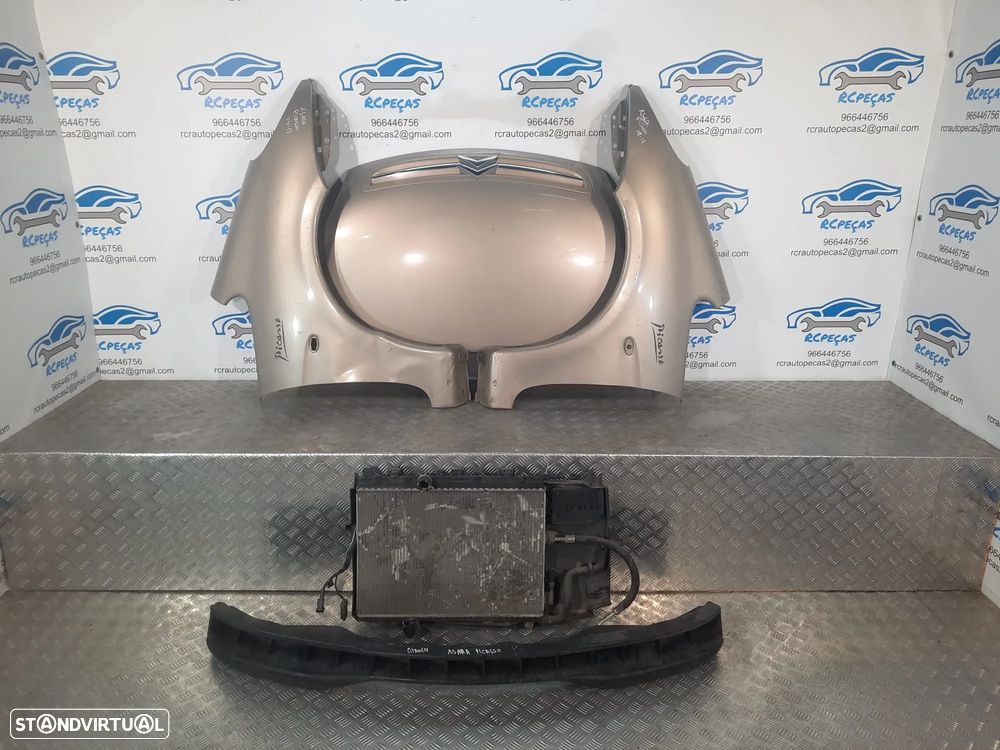 FRENTE COMPLETA CITROEN XSARA PICASSO N68 CAPOT PARACHOQUES GUARDA-LAMAS OTICAS RADIADOR VENTILADOR FRENTE FIBRA REFORÇO - 6