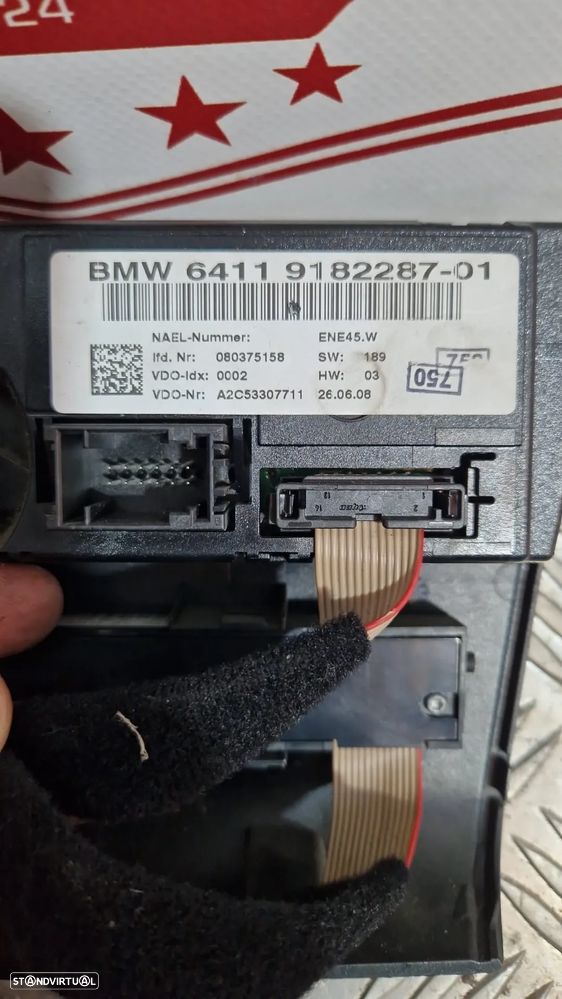 Climatronic / Comando da sofagem / Chaufagem BMW Serie 1 E82 E87 Serie 3 E90 E91 - 3
