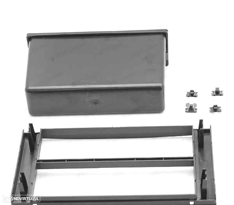 MOLDURA ADAPTADOR PRETO PARA RADIO 1-DIN PARA FORD FOCUS C-MAX S-MAX FUSION TRANSIT FIESTA GALAXY KU - 2