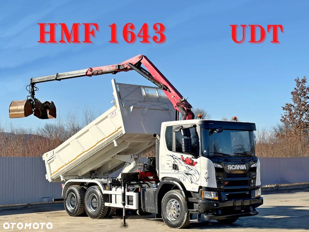 Scania SCANIA G 410 * WYWROTKA 4,90 m + BORDMATIC + HMF 1643 + PILOT * 6x4 - 1