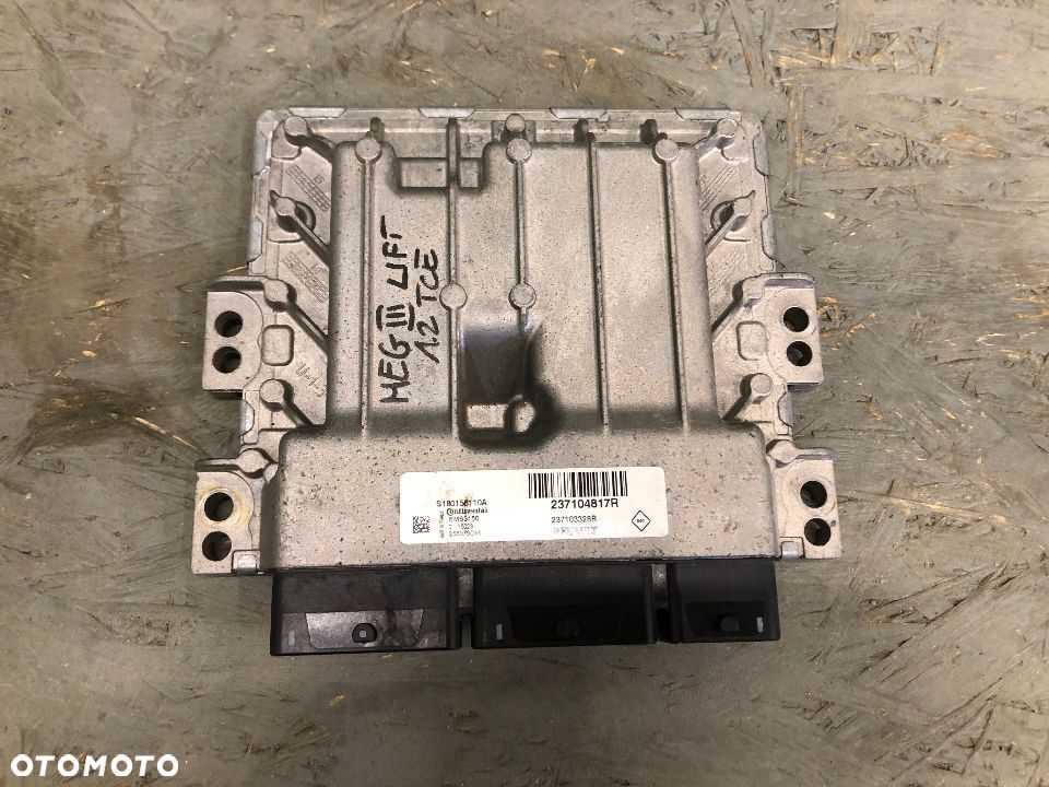 RENAULT MEGANE III LIFT 1.2 TCE 2008-2016 KOMPUTER STEROWNIK SILNIKA 237104817R - 1