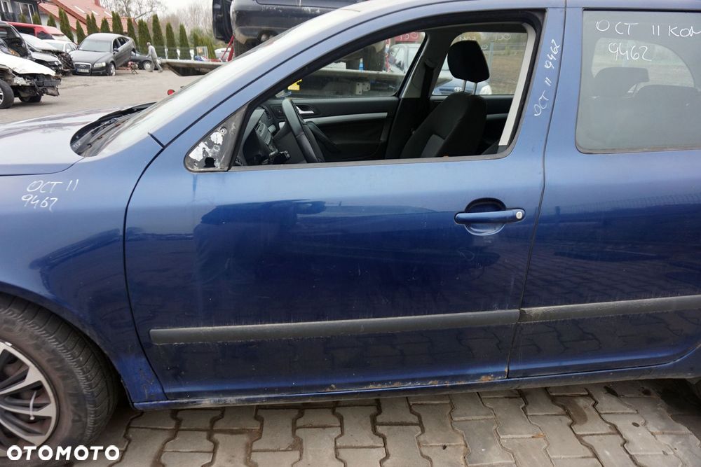 DRZWI PRZEDNIE LEWE OCTAVIA II KOMBI 9462  GRANATOWY SKODA 2004-2008 - 1