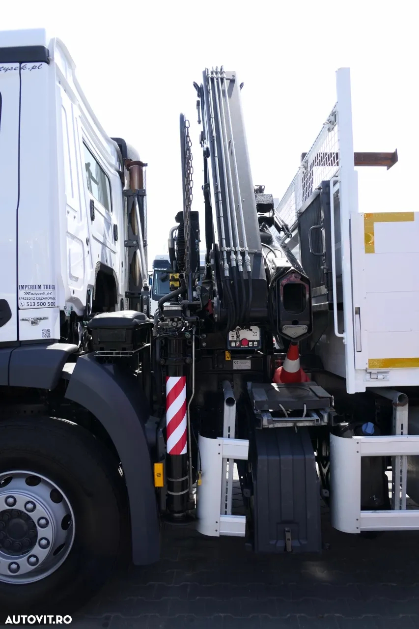 Mercedes-Benz AROCS 2633 / 6X4 / 6.55 M BOX + HDS HIAB 144 / RADIOCOMANDĂ / ROTATOR / FURCI - 23