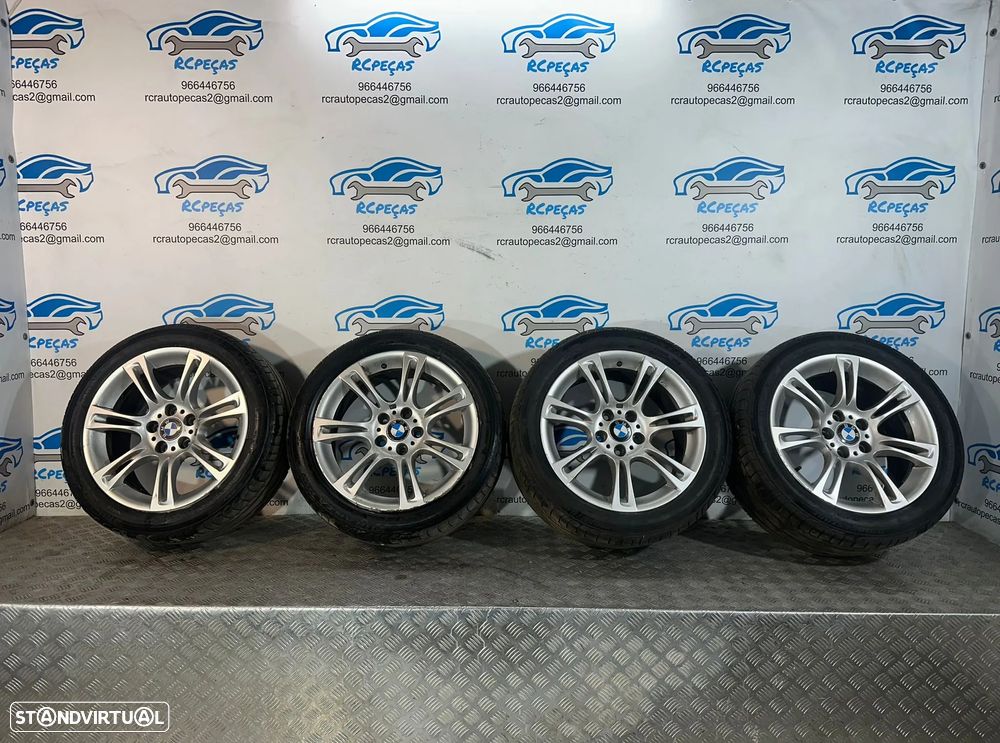 .Conjunto Jantes 18 Originais BMW Style 350M Serie 5 F10 Sedan F11 Touring 8J ET30 9J ET44 5×120 - 2