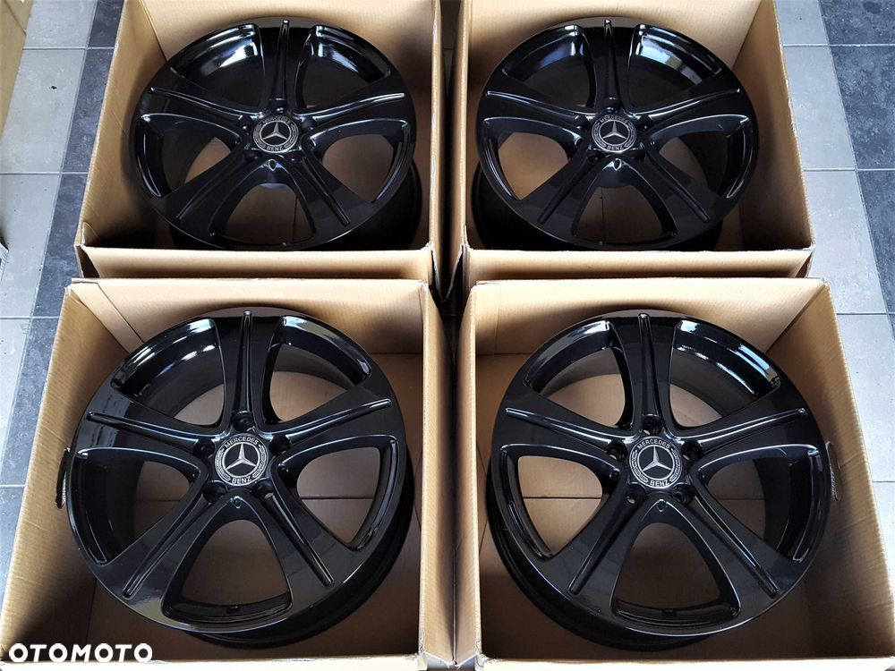 Alufelgi 17 5x112 Mercedes A B C E S V CLA GLA GLC ML Vito Czarne 214# - 6