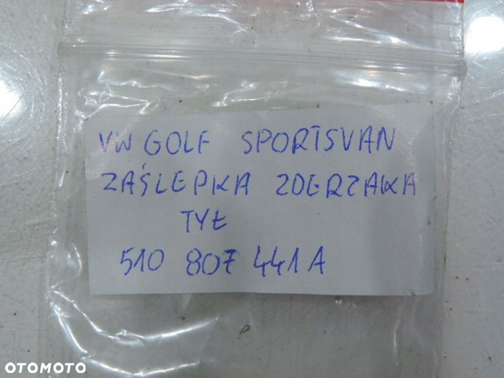 ZAŚLEPKA ZDERZAKA TYŁ VW GOLF SPORTSVAN - 3