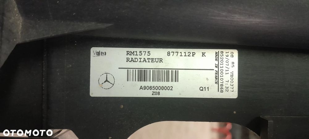 MERCEDES SPRINTER W906 LIFT 2.2 CDI PRZEDNI PAS KOMPLET CHŁODNIC - 6