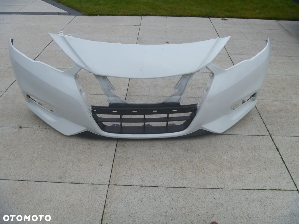 NISSAN MICRA K14 LIFT ZDERZAK PRZEDNI ORYGINAŁ ŁADNY - 6