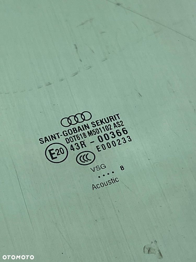 43R 003 66 Szyba akustyczna klejona podwójnie Audi A8 S8 D3 4E PRZÓD LEWY - 6