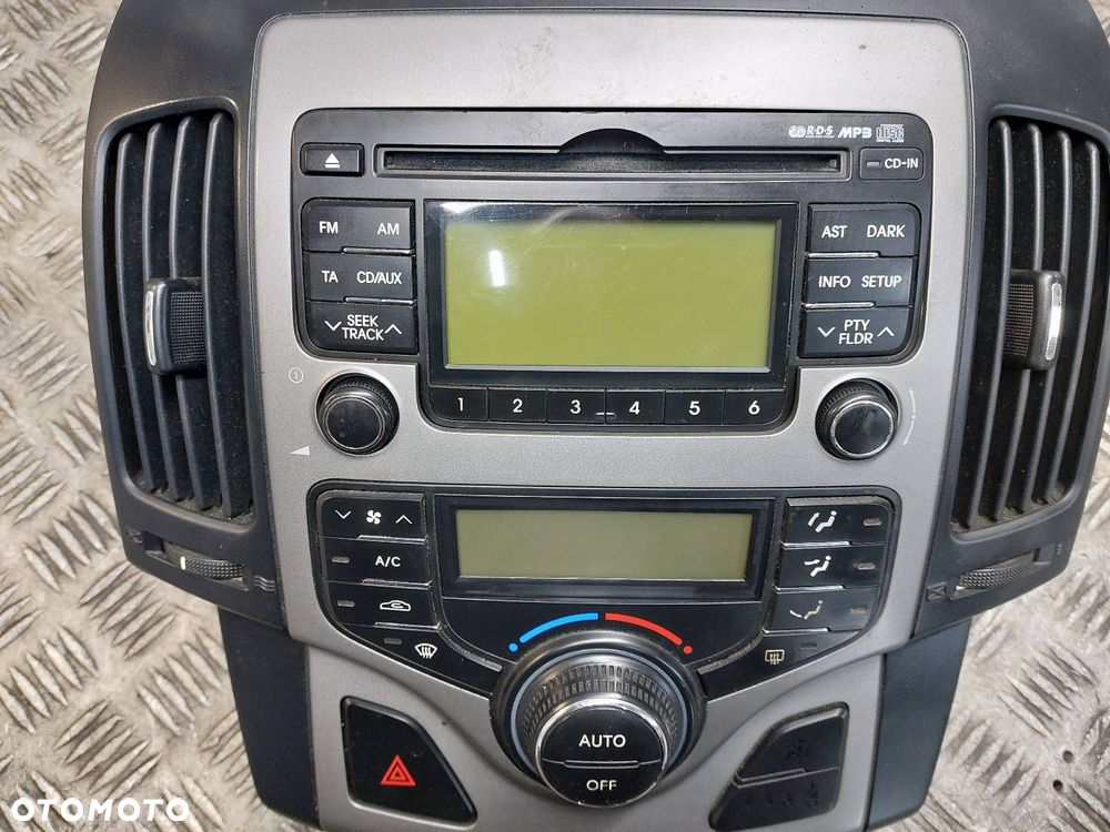 RADIO ODTWARZACZ + PANEL NAWIEWU + RAMKA HYUNDAI I30 I 96160-2L200 - 3