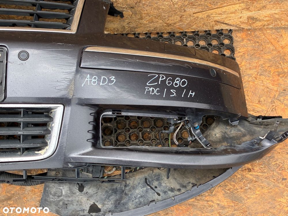 AUDI A8 D3  ZDERZAK PRZÓD  PRZEDNI  HALOGEN KOMPLET PDC SPRYSK HALOGEN - 4