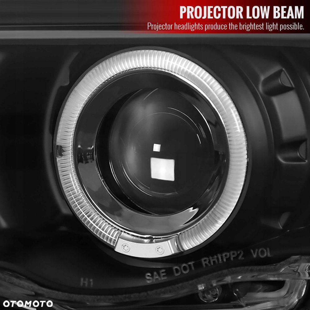 reflektor lampa migacz kpl clear led czarne soczewkowe bmw 3 e46 1998-2001 - 6