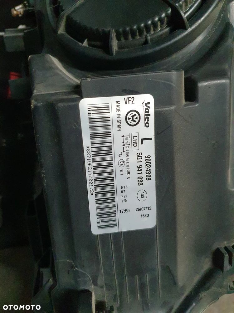 VOLKSWAGEN GOLF 7 2014 LAMPY PRZÓD 5G1941034 5G1941033 - 4