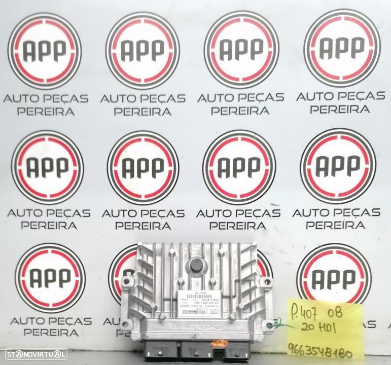 Centralina Peugeot 407 2.0 HDI de 2008 referência 9663548180. - 1