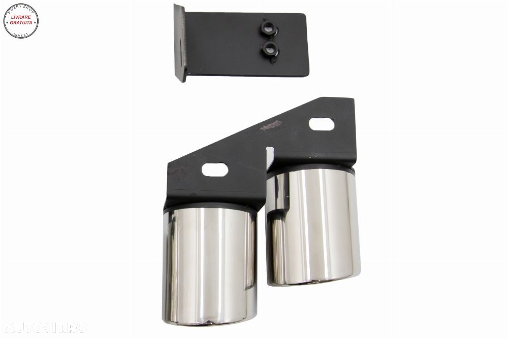 Ornamente Evacuare Audi A4 B8 B9 (2009-up) S4 Quad Design- livrare gratuita - 7