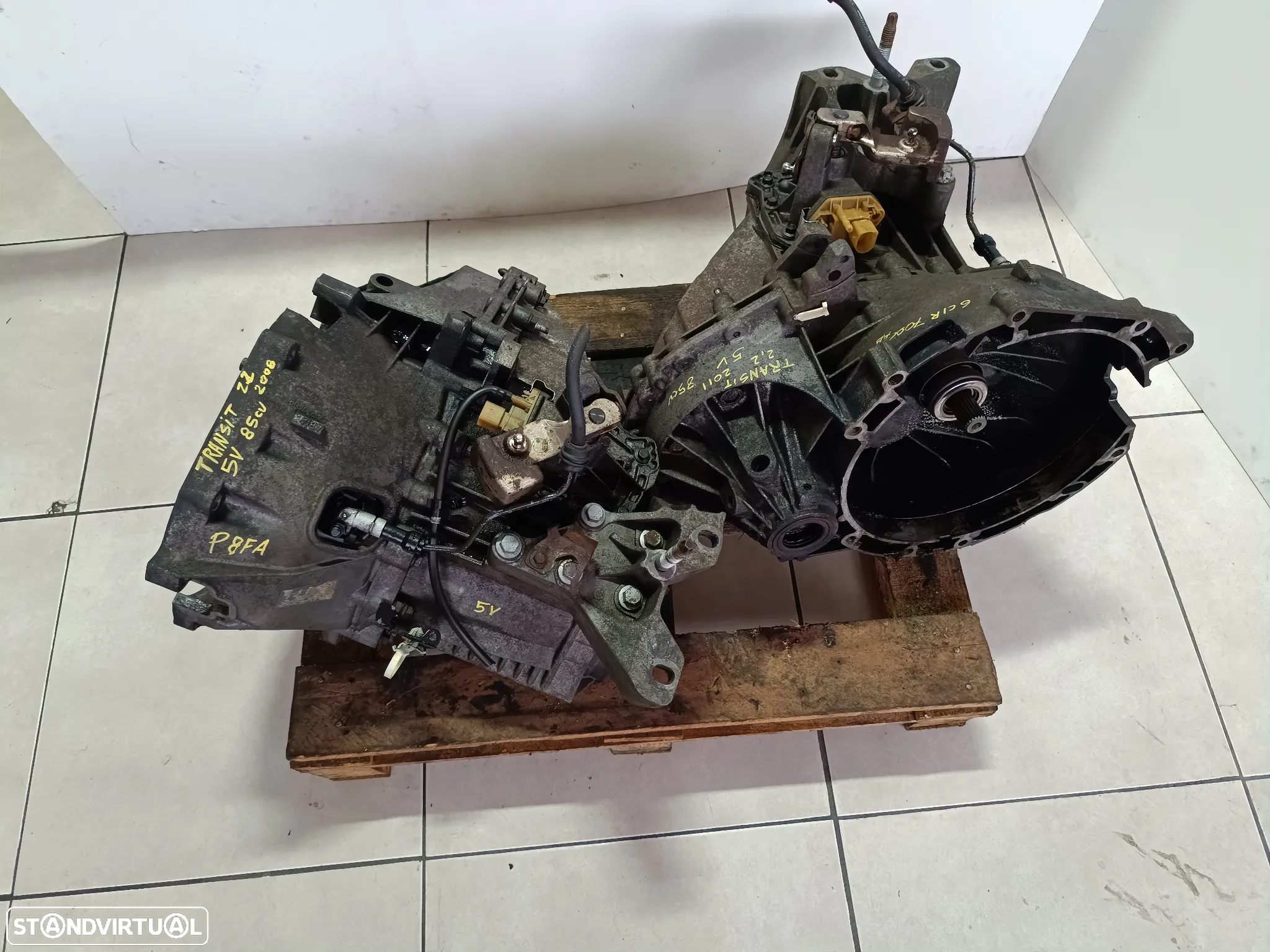 caixa 5 velocidades Ford Transit 2.2TDCI 85cv 6C1R 7002 AB motor P8FA - 3