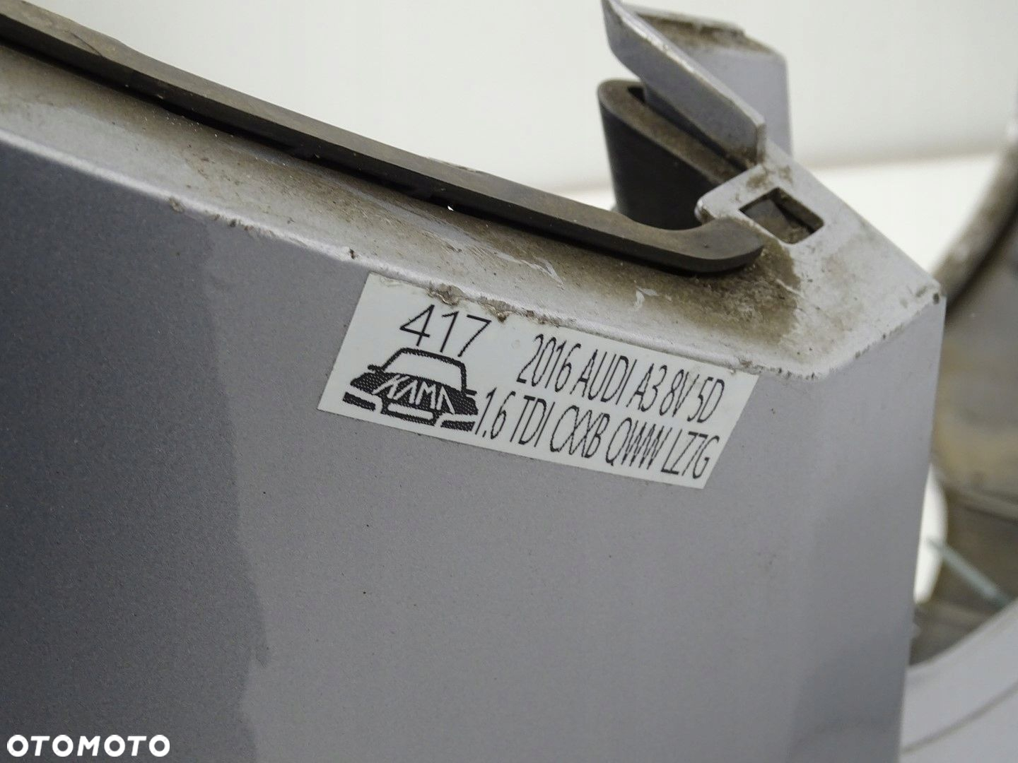 ZDERZAK TYŁ TYLNY AUDI A3 8V  5D 5DRZWI SPORTBACK  SREBRNY LZ7G - 14