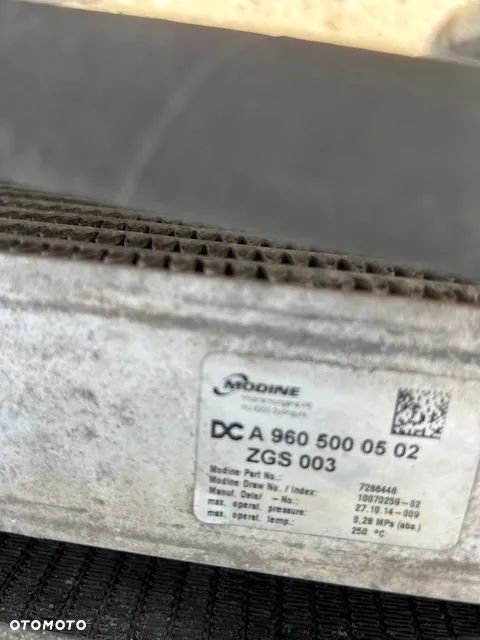 ACTROS MP4 AROX ANTOS OM470 euro 6 chłodnice 9605002901 A9605000502 - 3