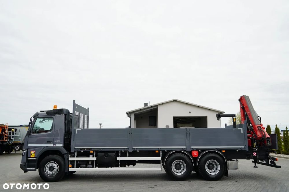 Volvo FHX 430 / SKRZYNIOWY- 7,15 M / HDS HYVA HC-183 / ROTATOR / WIDŁY DO PALET / PILOT - 13
