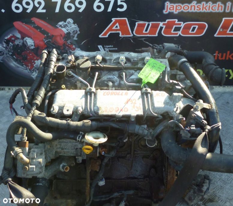 SILNIK KOMPLETNY TOYOTA COROLLA 2.0 D4D 1CD 192 TYS - 1