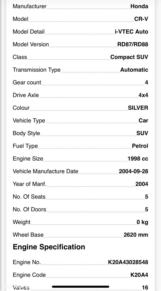 SKRZYNIA BIEGÓW AUTOMATYCZNA AUTOMAT HONDA CR-V III 2.0 16V BENZYNA MR4A - 5