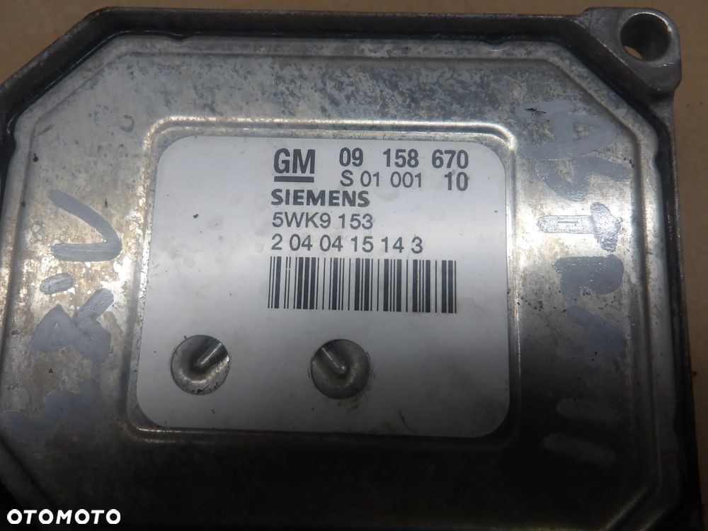 OPEL ASTRA G II BERTONE 3D 98-09 1.8B KOMPUTER STEROWNIK SILNIKA 09158670 - 5