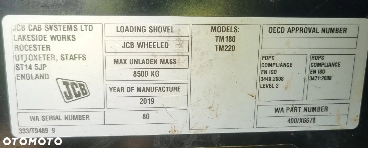 JCB TM 220 - 8